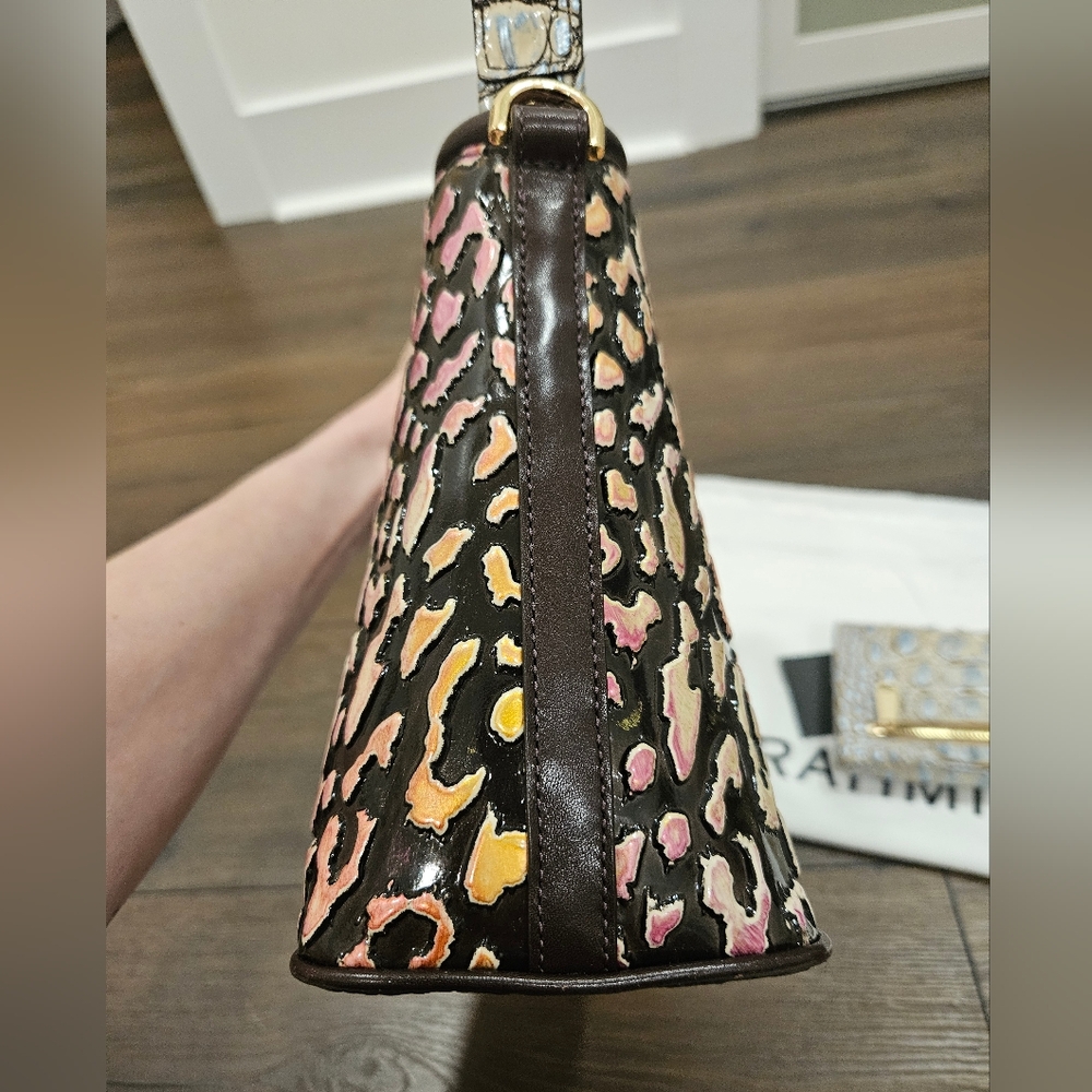 Brahmin Multicolor Croc-Embossed Elaine Shoulder Bag and Wallet - Picture 7 of 16